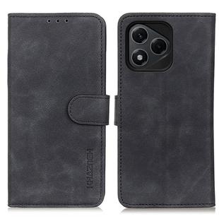 For Honor 400 Lite KHAZNEH Retro Texture Flip Leather Phone Case(Black)
