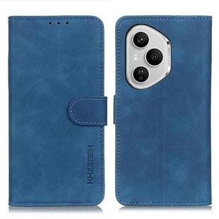 For Honor 400 Pro Global 160.8mm KHAZNEH Retro Texture Flip Leather Phone Case(Blue)