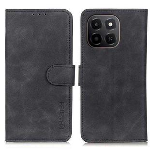 For Honor X6c 4G KHAZNEH Retro Texture Flip Leather Phone Case(Black)