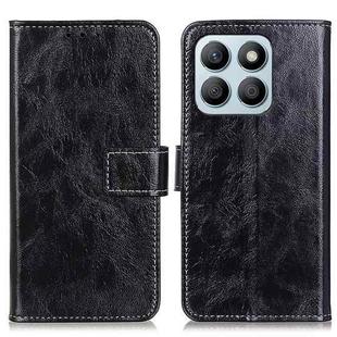 For Honor X8b Retro Crazy Horse Texture Flip Leather Phone Case(Black)