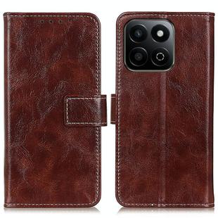 For Honor 200 Smart Retro Crazy Horse Texture Flip Leather Phone Case(Brown)