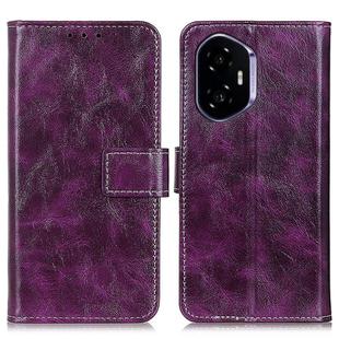 For Honor 400 Retro Crazy Horse Texture Flip Leather Phone Case(Purple)