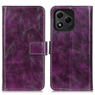 For Honor 400 Lite Global Retro Crazy Horse Texture Flip Leather Phone Case(Purple)