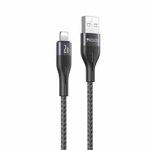 Yesido CA121L 2A USB to 8 Pin Fast Charging Data Cable, Length:1m