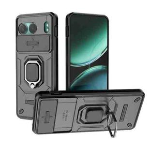 For OnePlus Nord 4 5G Global Sliding Camshield TPU + PC Shockproof Phone Case with Holder(Black)