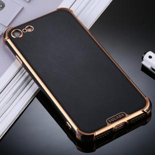 For iPhone 8 / 7 SULADA Colorful Shield Series TPU + Plating Edge Protective Case(Black)