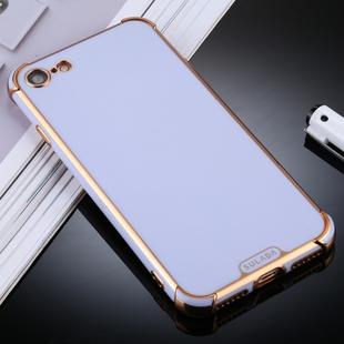 For iPhone 8 / 7 SULADA Colorful Shield Series TPU + Plating Edge Protective Case(Light Purple)