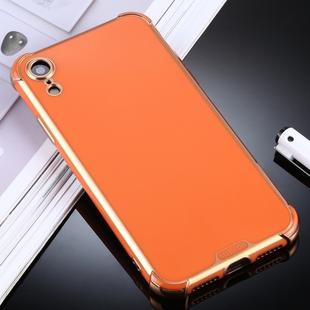 For iPhone XR SULADA Colorful Shield Series TPU + Plating Edge Protective Case(Orange)
