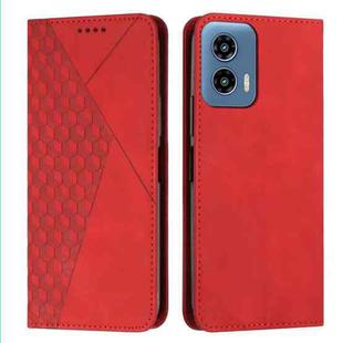 For Motorola Moto G Play 5G 2024 / G 5G 2024 Diamond Splicing Skin Feel Magnetic Leather Phone Case(Red)