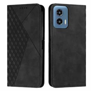 For Motorola Moto G Play 5G 2024 / G 5G 2024 Diamond Splicing Skin Feel Magnetic Leather Phone Case(Black)