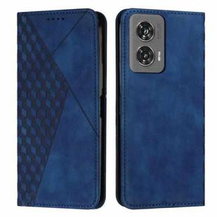 For Motorola Edge 50 Fusion Diamond Splicing Skin Feel Magnetic Leather Phone Case(Blue)