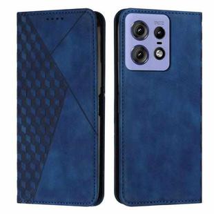 For Motorola Edge 50 Pro Diamond Splicing Skin Feel Magnetic Leather Phone Case(Blue)