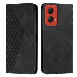 For Motorola Moto G Stylus 5G 2024 Diamond Splicing Skin Feel Magnetic Leather Phone Case(Black)