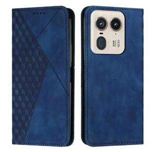 For Motorola Moto X50 Ultra Diamond Splicing Skin Feel Magnetic Leather Phone Case(Blue)