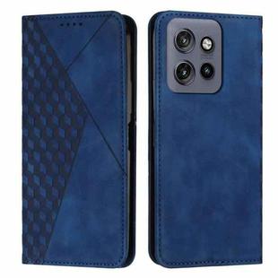 For Motorola Edge 50 Neo Diamond Splicing Skin Feel Magnetic Leather Phone Case(Blue)