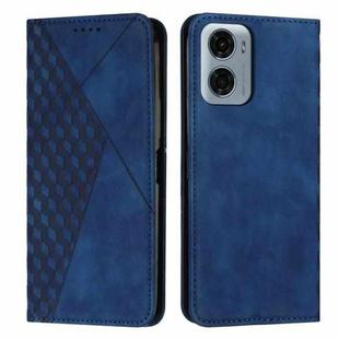 For Motorola Moto G05 Diamond Splicing Skin Feel Magnetic Leather Phone Case(Blue)