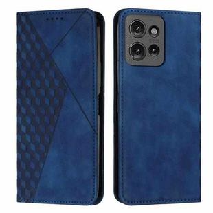 For Motorola Moto G 5G 2025 Diamond Splicing Skin Feel Magnetic Leather Phone Case(Blue)