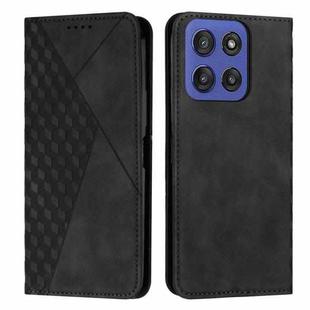 For Motorola Moto G Stylus 5G 2025 Diamond Splicing Skin Feel Magnetic Leather Phone Case(Black)