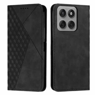 For Motorola Edge 60 Pro Diamond Splicing Skin Feel Magnetic Leather Phone Case(Black)