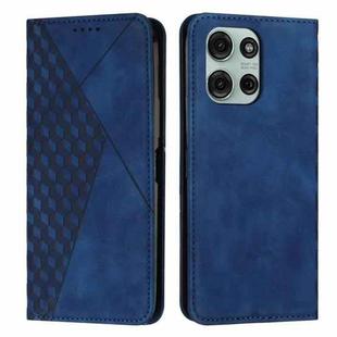 For Motorola Moto G86 5G Diamond Splicing Skin Feel Magnetic Leather Phone Case(Blue)