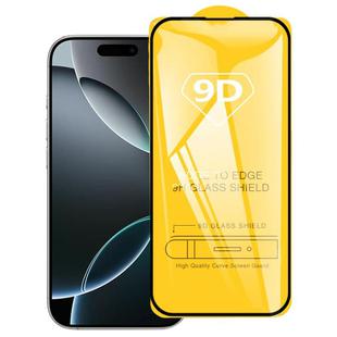 For iPhone 16 Pro 9D Full Glue Screen Tempered Glass Film