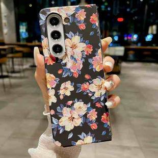 For Samsung Galaxy Z Fold5 Flower Series Pattern Phone Case(Ink Flowers)