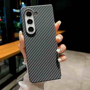 For Samsung Galaxy Z Fold5 Carbon Fiber Texture Phone Case(Black)