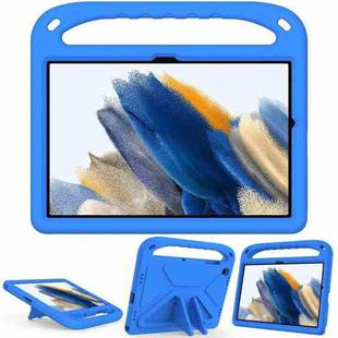 For Samsung Galaxy Tab A9+ Handle EVA Shockproof Tablet Case with Holder(Blue)