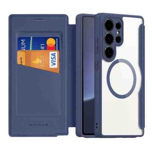 For Samsung Galaxy S25 Ultra 5G DUX DUCIS Skin X Pro Series Magsafe PC + TPU Phone Leather Case(Blue)
