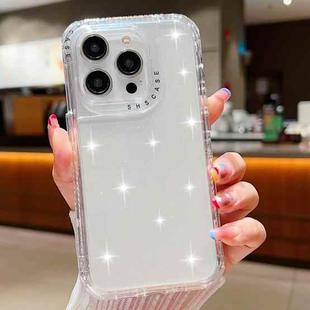 For iPhone 16 Pro Max Glitter Powder 3-in-1 TPU + PC Phone Case(Transparent)