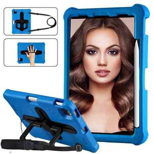 For iPad Air 11 2024 Shield 360 Rotation Handle EVA Shockproof PC Tablet Case(Blue Black)