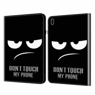 For Samsung Galaxy Tab S9 Crystal Texture Painted Leather Tablet Case(Dont Touch My Phone)
