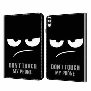 For Samsung Galaxy Tab S9 Ultra Crystal Texture Painted Leather Tablet Case(Dont Touch My Phone)