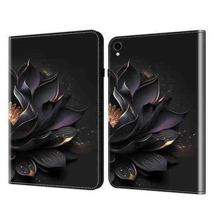 For Samsung Galaxy Tab S9 / S9 FE Crystal Texture Painted Leather Tablet Case(Purple Lotus)