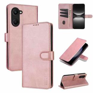 For vivo Y37 / Y36t / Y03 / Y18 AZNS Skin Feel Calf Texture Flip Leather Phone Case(Rose Gold)