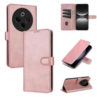 For vivo Y300 Pro AZNS Skin Feel Calf Texture Flip Leather Phone Case(Rose Gold)