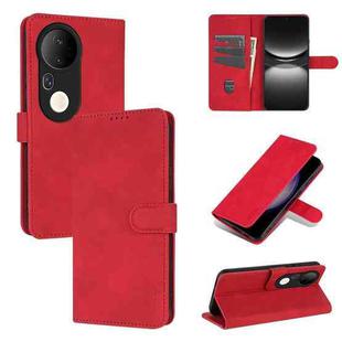 For vivo S20 Pro AZNS Skin Feel Calf Texture Flip Leather Phone Case(Red)