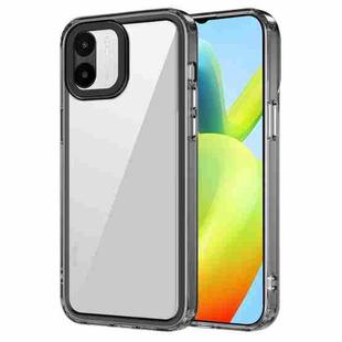 For Xiaomi Redmi A1 4G Transparent Acrylic + TPU Shockproof Phone Case(Transparent Black)