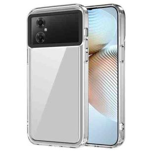 For Xiaomi Poco M4 4G/5G Transparent Acrylic + TPU Shockproof Phone Case(Transparent)