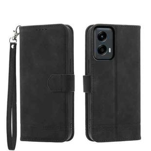 For Motorola Moto G Stylus 5G 2024 Dierfeng Dream Line TPU + PU Leather Phone Case(Black)