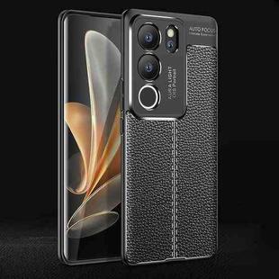 For vivo S17/S17 Pro/V29 5G Litchi Texture Shockproof TPU Phone Case(Black)