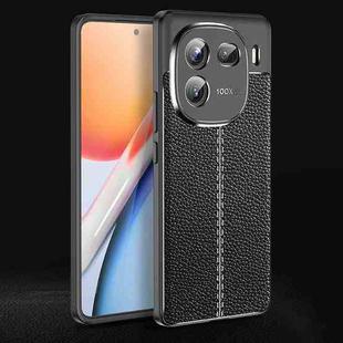 For vivo iQOO 12 Litchi Texture Shockproof TPU Phone Case(Black)