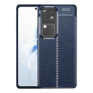 For vivo S18 Litchi Texture Shockproof TPU Phone Case(Blue)