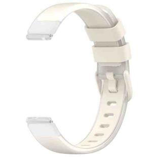 12mm Universal Two Color Transparent Silicone Watch Band(Starlight Color)