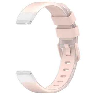 12mm Universal Two Color Transparent Silicone Watch Band(Light Pink)