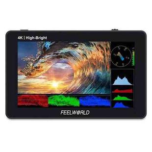 FEELWORLD F6 PLUSX 5.5 inch High Bright 1600nit Touch Screen DSLR Camera Field Monitor IPS FHD1920x1080 4K HDMI(Black)