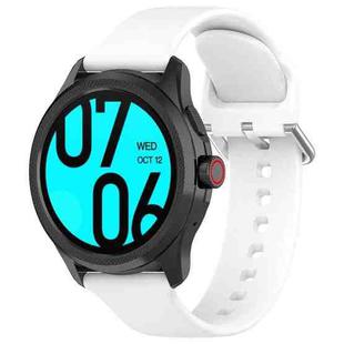 24mm Universal Small Waist Silicone Watch Band(White)