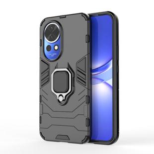For Huawei nova 12 5G Shockproof PC + TPU Holder Phone Case(Black)