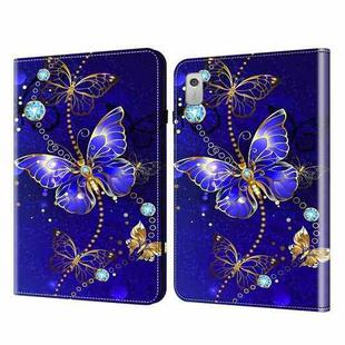 For Lenovo Tab M9 Crystal Texture Painted Leather Tablet Case(Diamond Butterflies)