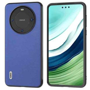 For Huawei Mate 60 ABEEL Haze Texture PU Phone Case(Dark Blue)